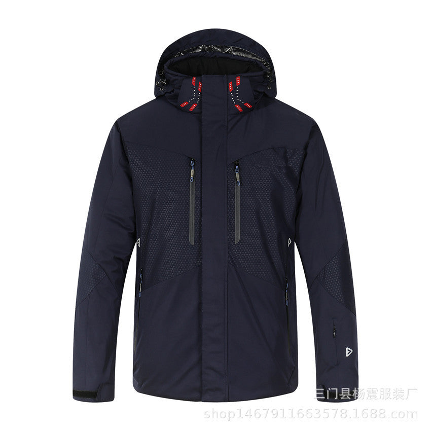 Mens New Thickened Insulated Winter Outdoor Shell Jacket