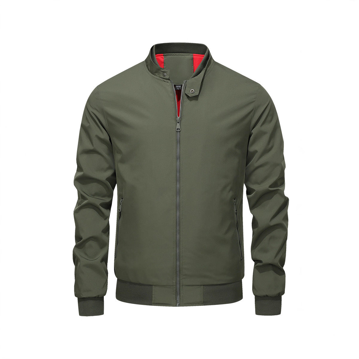 Autumn Stand-Up Collar Mens Jacket