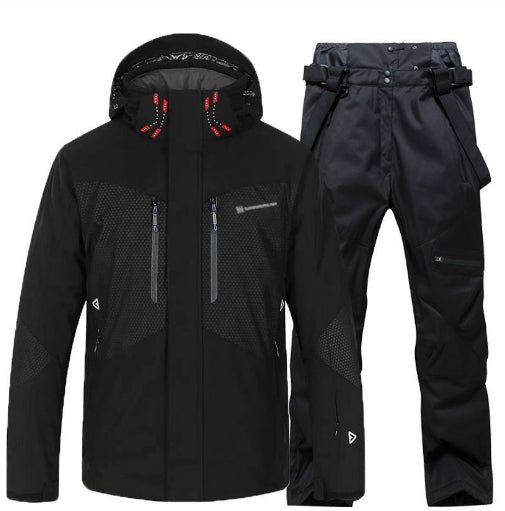 Men's Winter Waterproof Padded Padded Warm Ski Suit