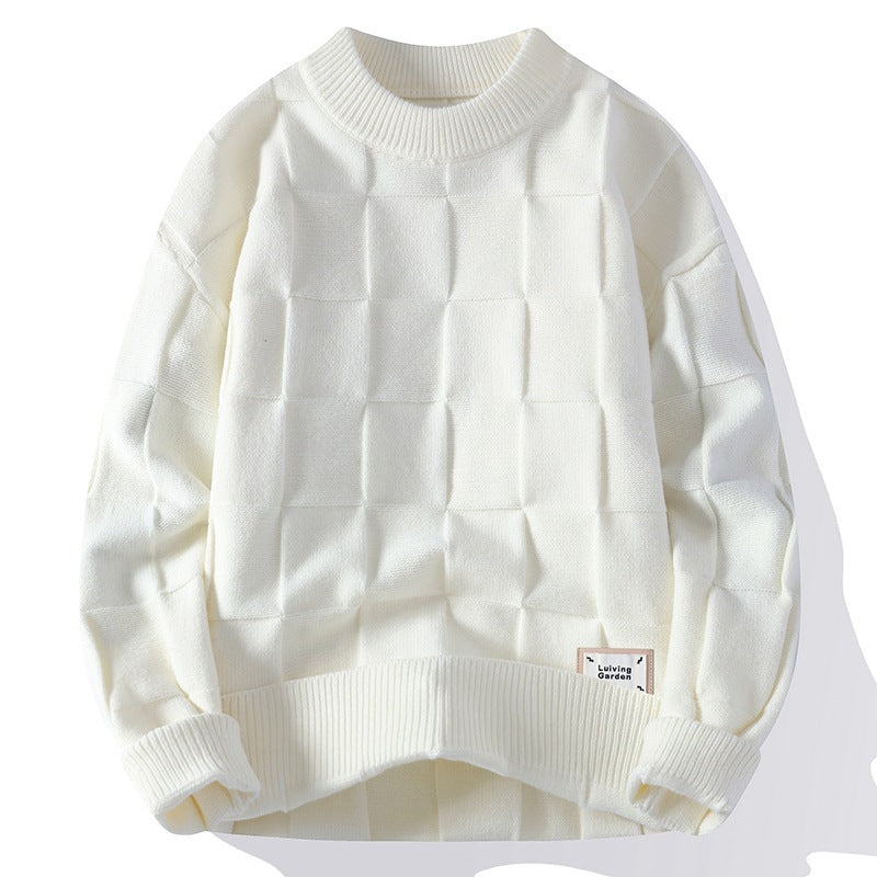 FallWinter Fashionable Casual Crew-Neck Sweater For Men